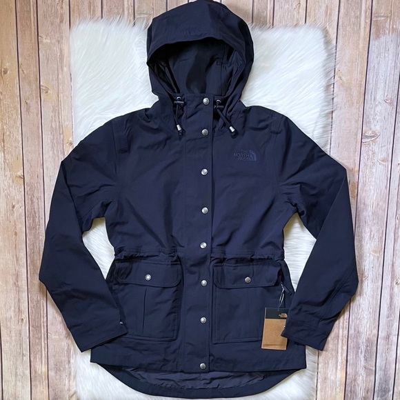 The North Face Women’s Kepplier Aviator Navy Rain Jacket - Picture 2 of 8